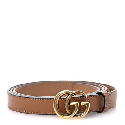 Gucci Moon Calfskin Double G 20mm Belt 110 44 Natural Tan 1 of 5