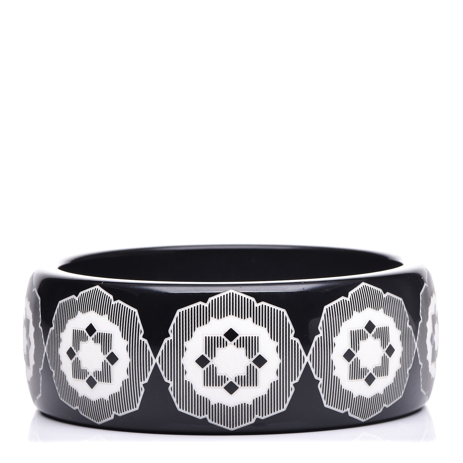 Tiffany Resin Paloma Picasso Zellige Bangle Bracelet Black 1 of 4