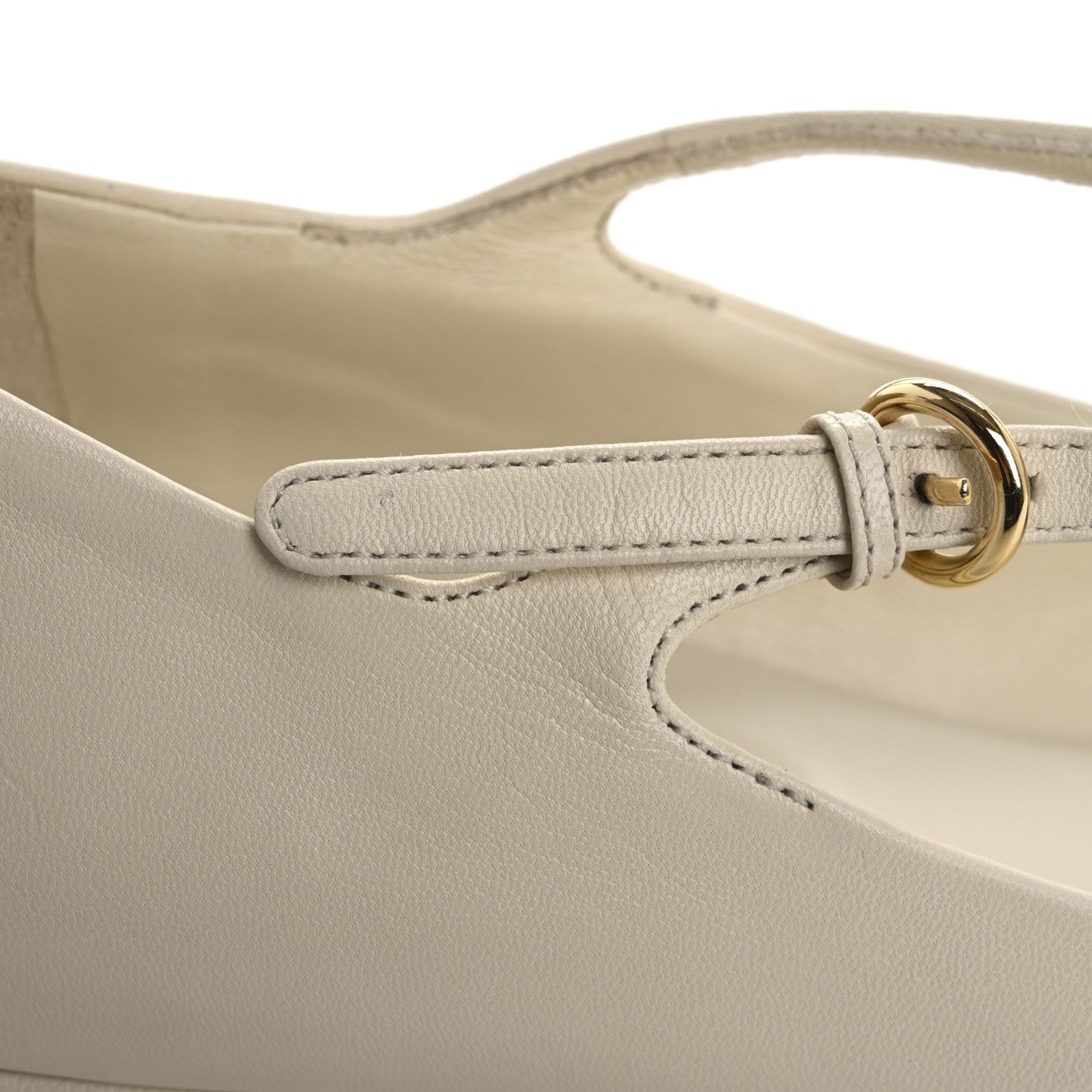 Nappa Mary Jane 40mm Pumps 37 Avorio Black