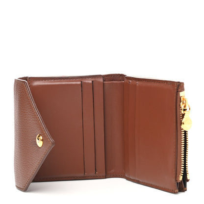 Burberry Haymarket Check Compact Wallet Brown 5 of 10