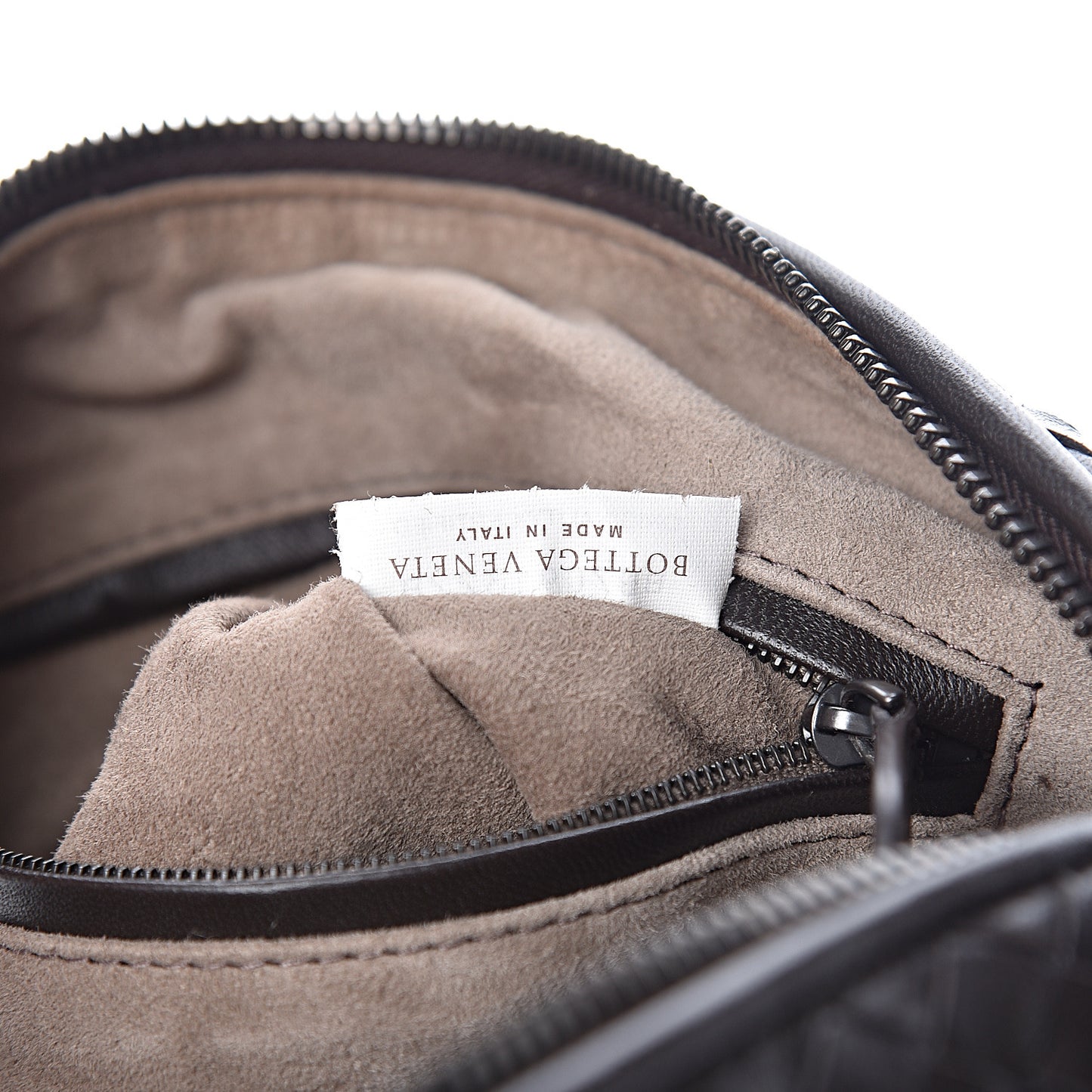 Nappa Intrecciato Nodini Bag Ebano