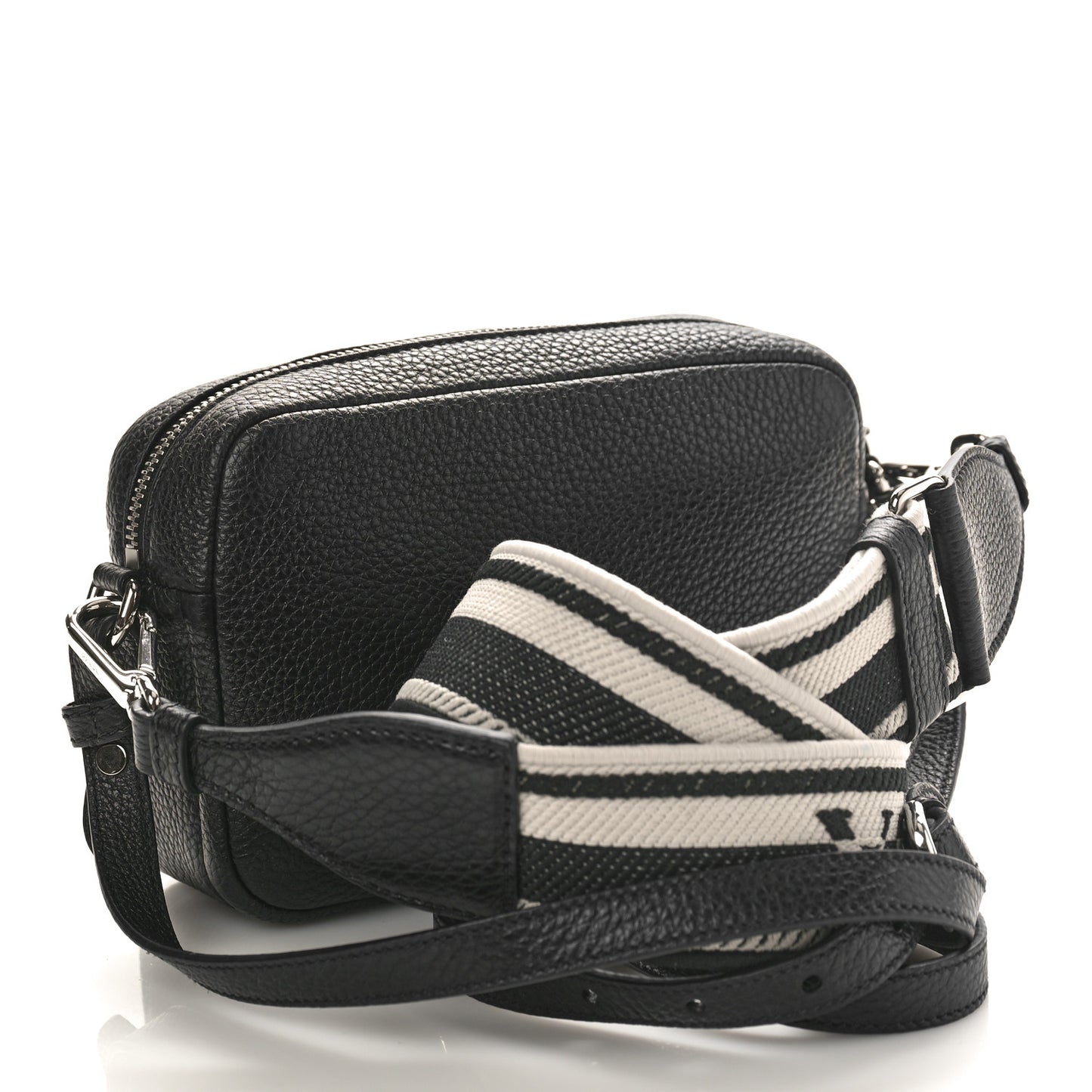 Vitello Daino Soft Camera Crossbody Black