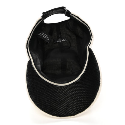 Chanel Terry Cotton CC Cap Hat S White 7 of 8