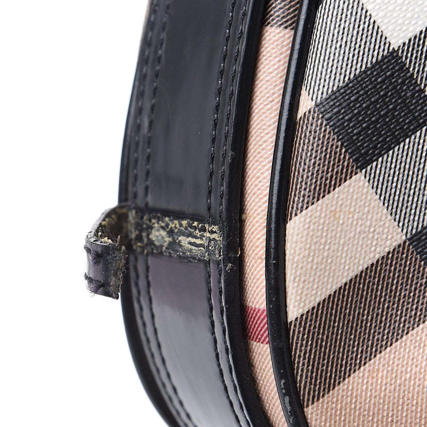 Calfskin Supernova Check Medium Barton Hobo Black