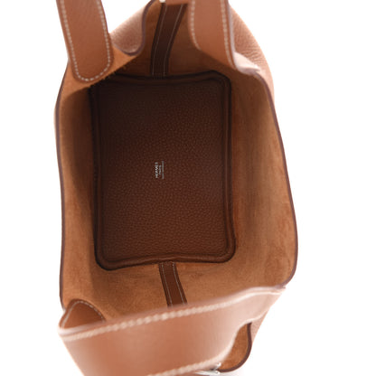 Hermes Taurillon Clemence Picotin Lock 18 PM Gold 4 of 8