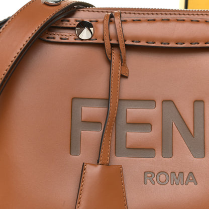 Fendi Vitello King Logo Embossed Medium By The Way Boston Bag Cuoio 9 of 12
