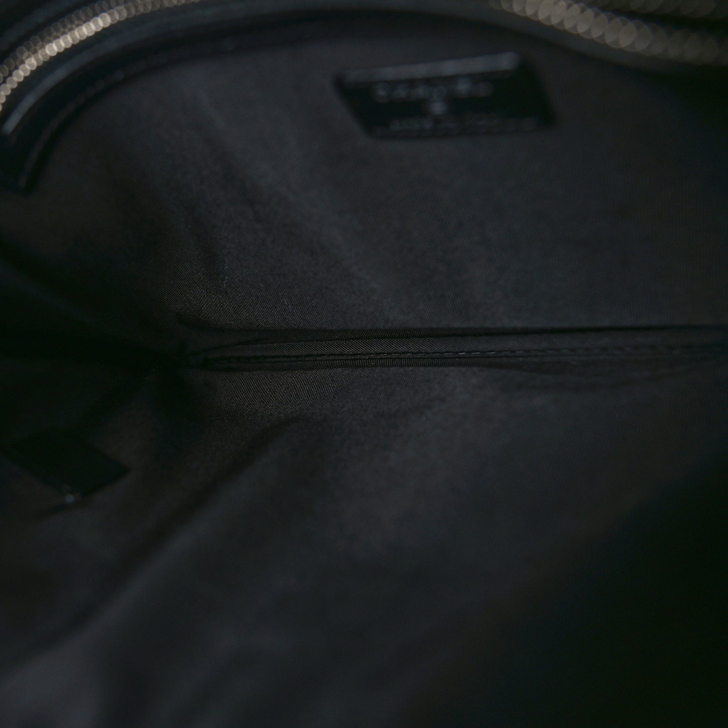 Canvas Sequin Medium Deauville Cosmetic Pouch Black