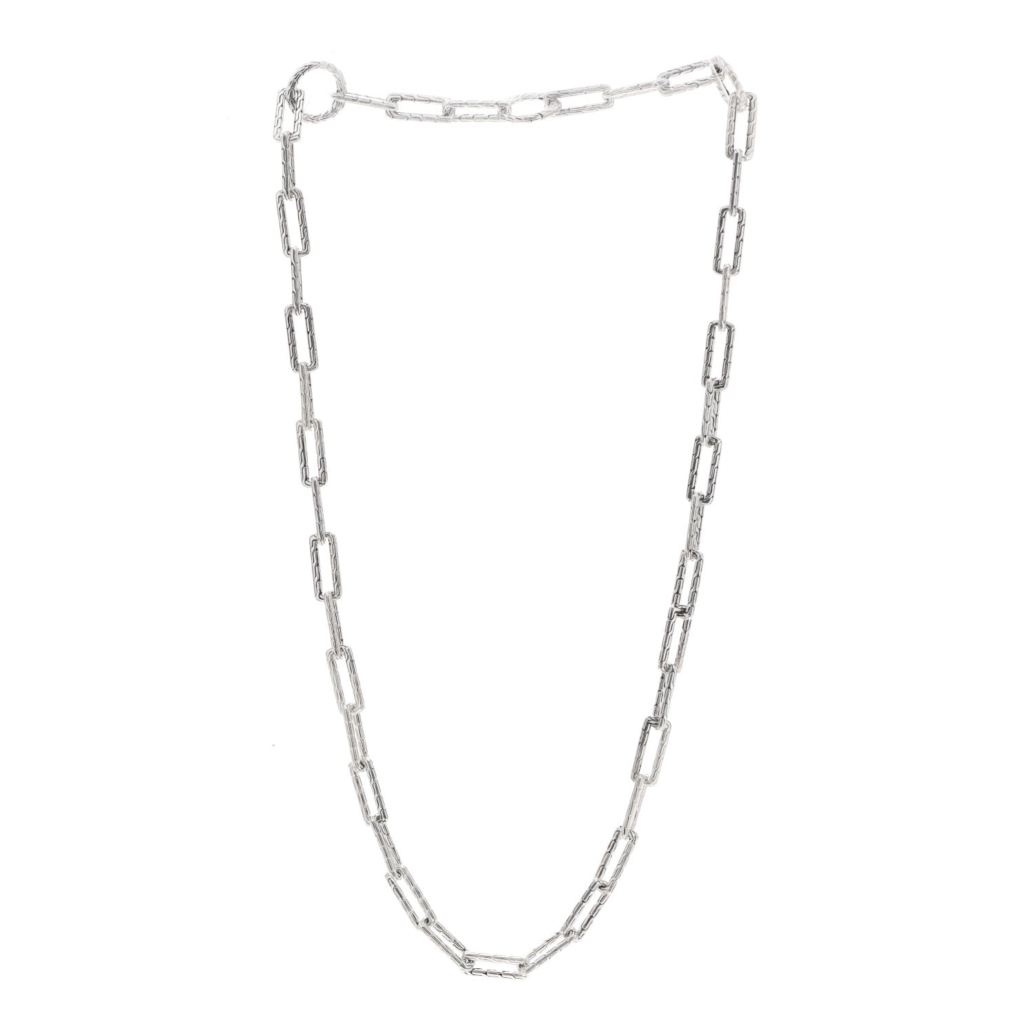 John Hardy Sterling Silver Classic Chain Long Link Amulet Connector Necklace 3 of 4