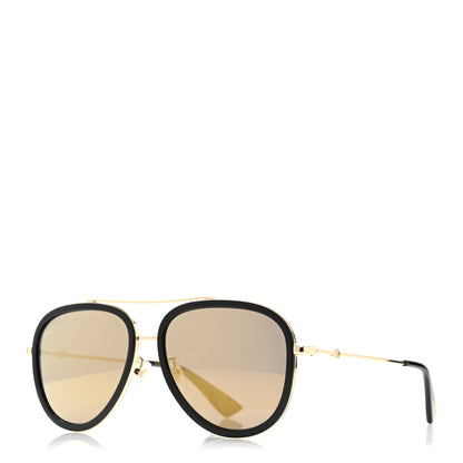 Gucci Metal Aviator Sunglasses GG0062S Black 1 of 7