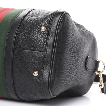 Gucci Calfskin Vintage Web Medium Boston Black 12 of 21