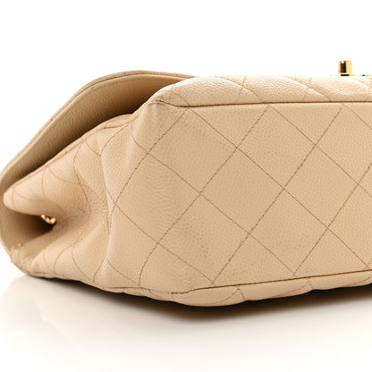 Chanel Caviar Quilted Jumbo Single Flap Beige 9 of 13