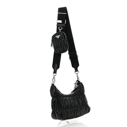 Prada Nappa Gaufre Re-Edition 2005 Shoulder Bag Black 3 of 12