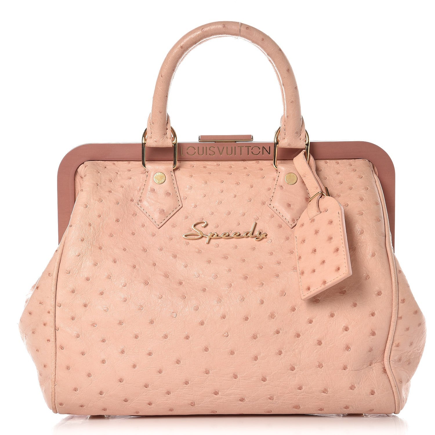 Louis Vuitton Ostrich Frame Speedy Pink 1 of 13
