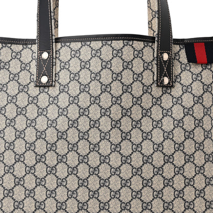 Gucci GG Plus Monogram Medium Signature Web Loop Tote Navy 8 of 10
