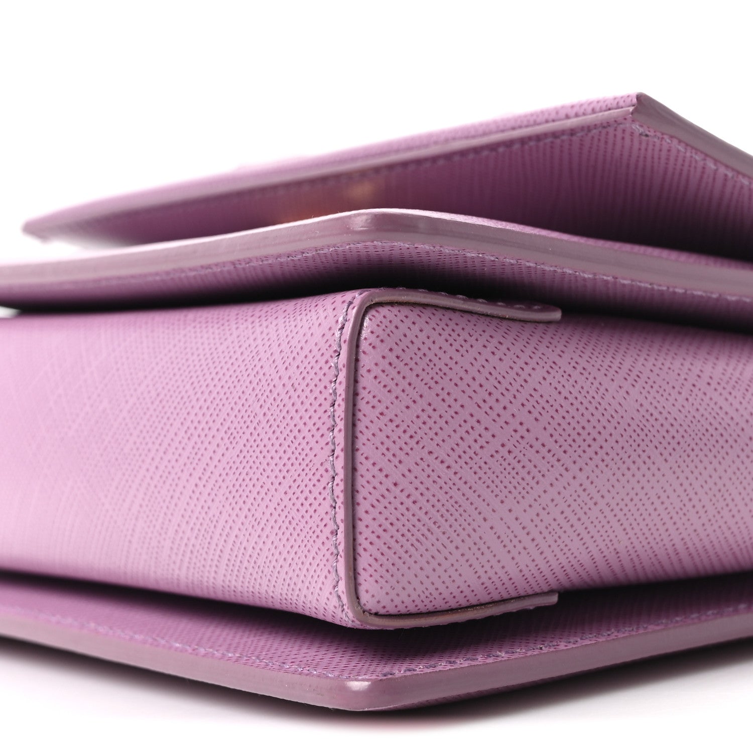 Salvatore Ferragamo Printed Calfskin Ginny Crossbody Bag Purple
