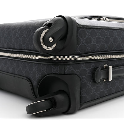Gucci GG Supreme Monogram Azalea Calfskin Retro Interlocking G Small Savoy Cabin Trolley Beige Ebony Brown Sugar 9 of 10