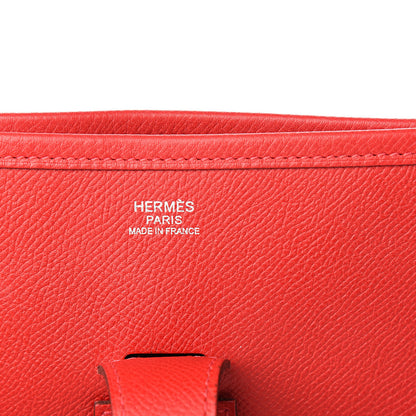 Hermes Epsom Evelyne III PM Rouge Casaque 6 of 9