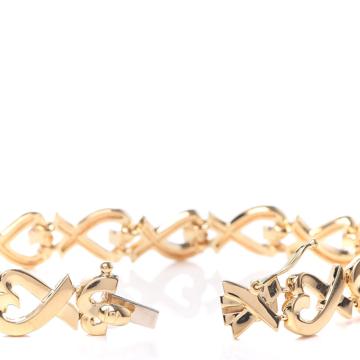 Tiffany 18K Yellow Gold Paloma Picasso Loving Heart Bracelet 5 of 6