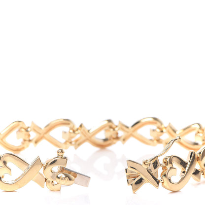 Tiffany 18K Yellow Gold Paloma Picasso Loving Heart Bracelet 5 of 6