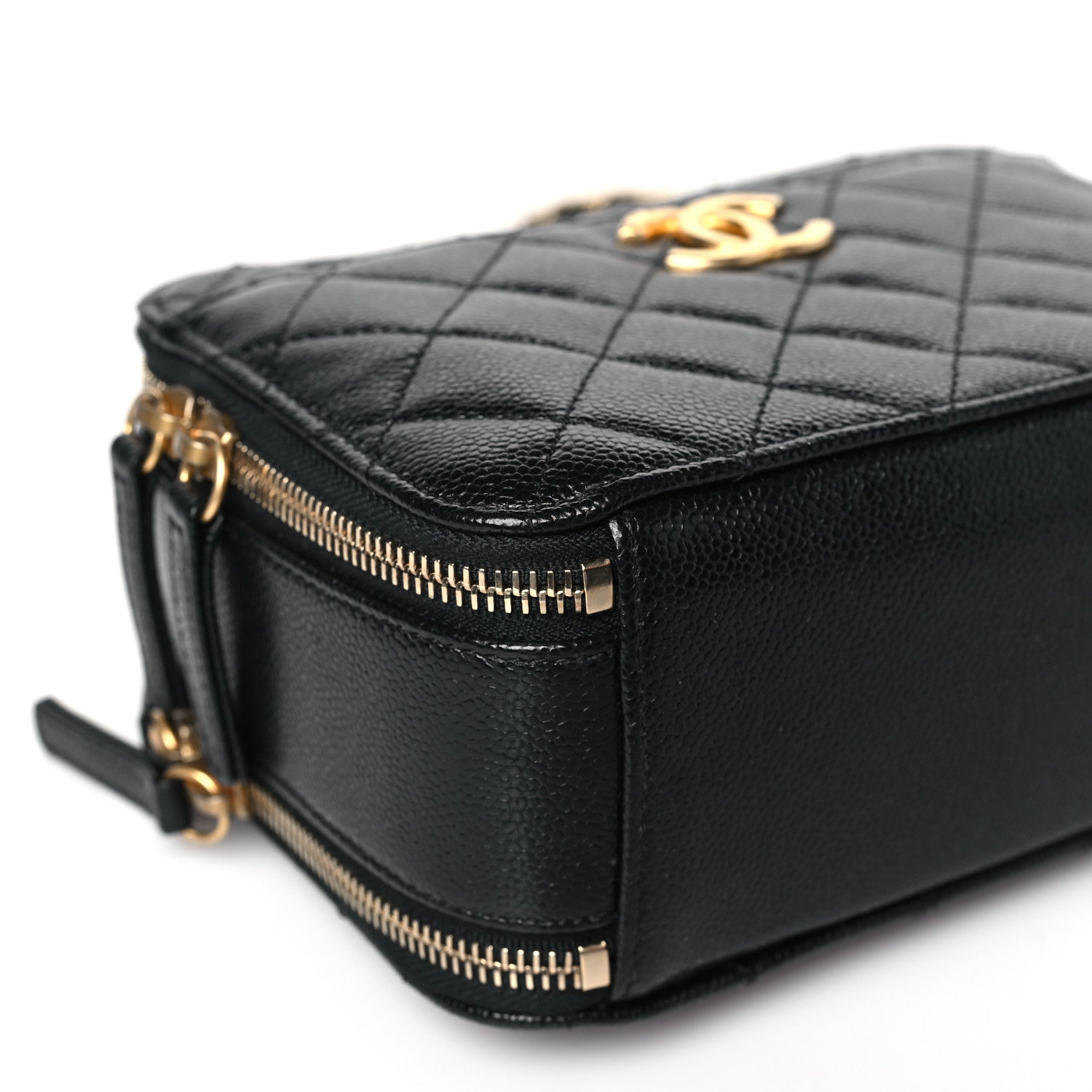 Chanel Caviar Quilted Small Pick Me Up Vanity Case Black 9 of 10