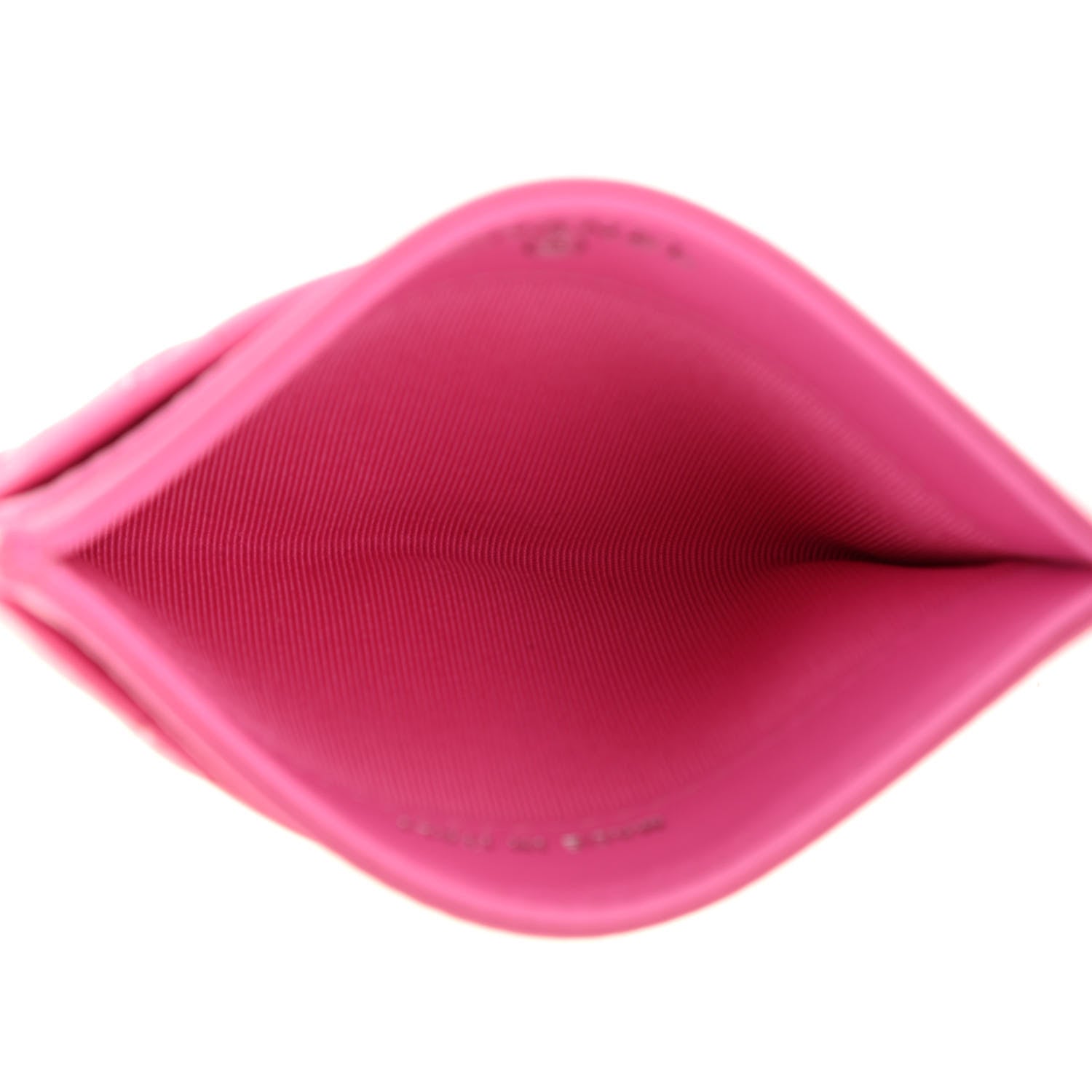 Chanel Lambskin Quilted Card Holder Neon Pink 5 of 8