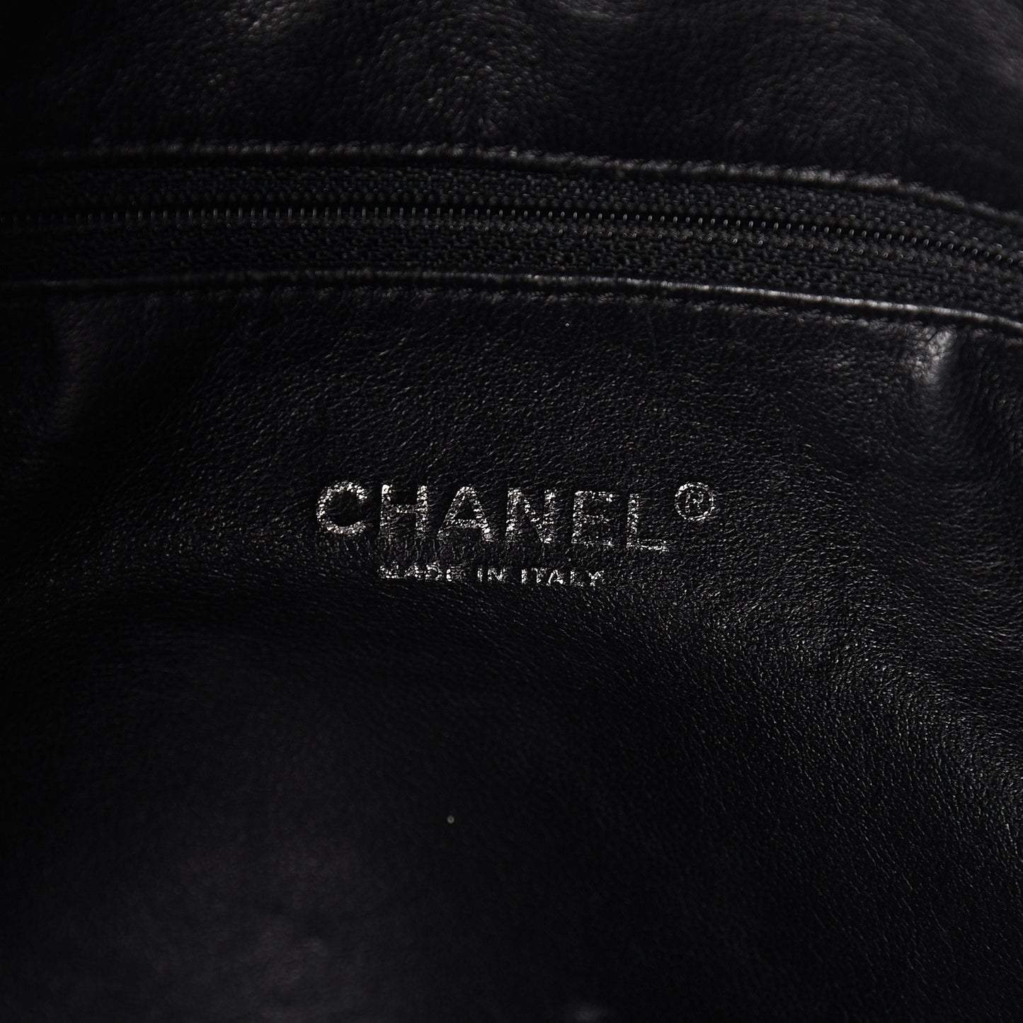 Calfskin Modern Chain Hobo Black