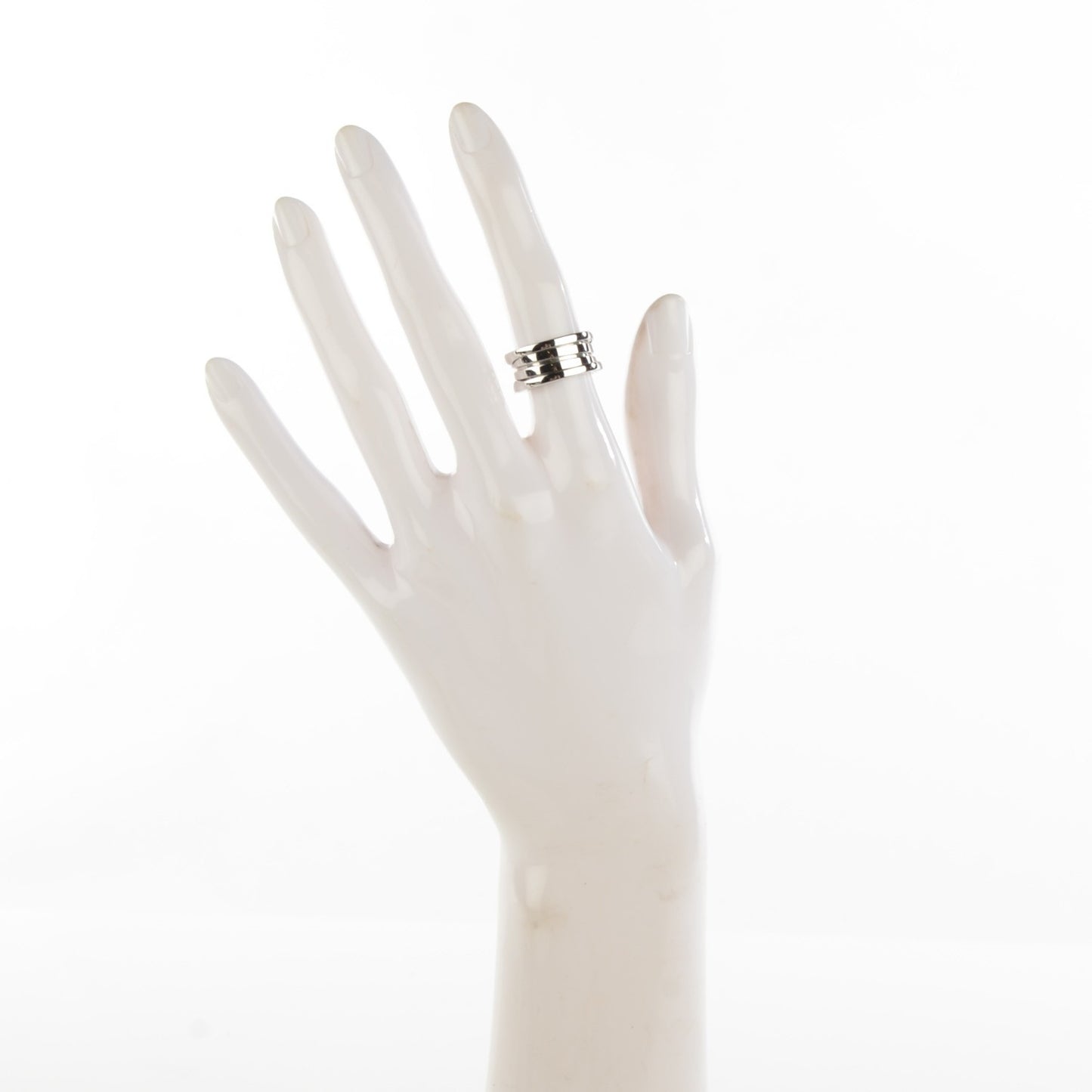 18K White Gold B.Zero1 3 Band Ring 49 4.75