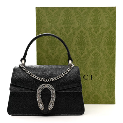 Gucci Dollar Calfskin Crystal Mini Dionysus Top Handle Bag Black Crystal 10 of 10