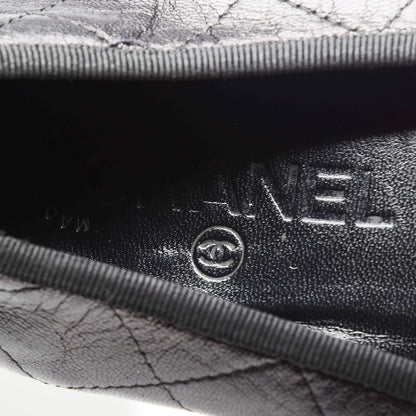 Chanel Lambskin Cambon Quilted Ballerina Flats 39 Black 9 of 9