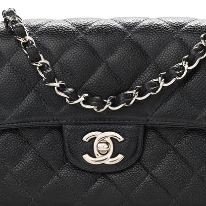 Chanel Caviar Quilted East West Flap Black 8 of 10