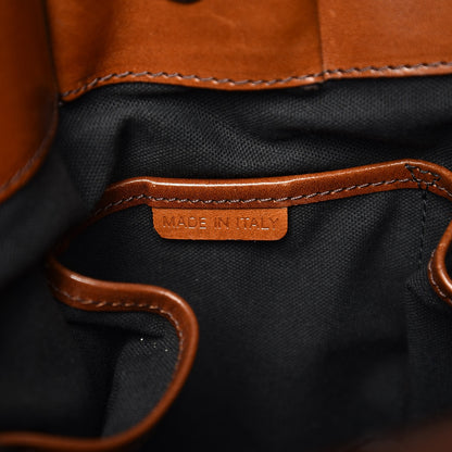 Burberry House Check Bridle Calfskin Small Whipstitch Tote Dark Tan 7 of 16