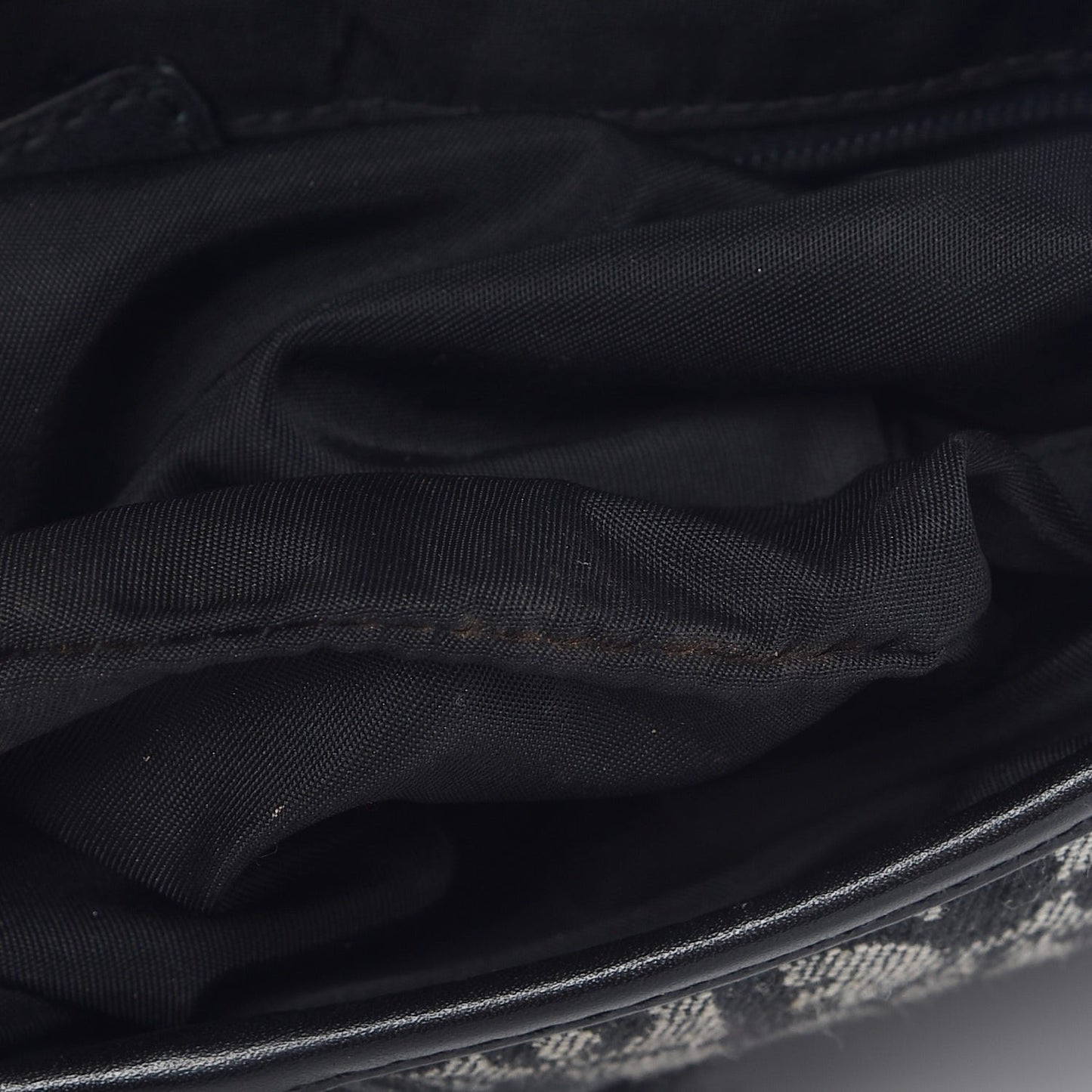 Monogram Double Saddle Bag Black