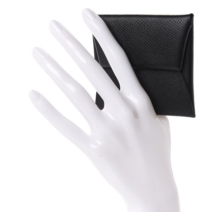 Hermes Epsom Bastia Coin Purse Black 2 of 8