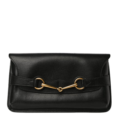 Gucci Calfskin Large Bright Bit Clutch Black 1 of 20