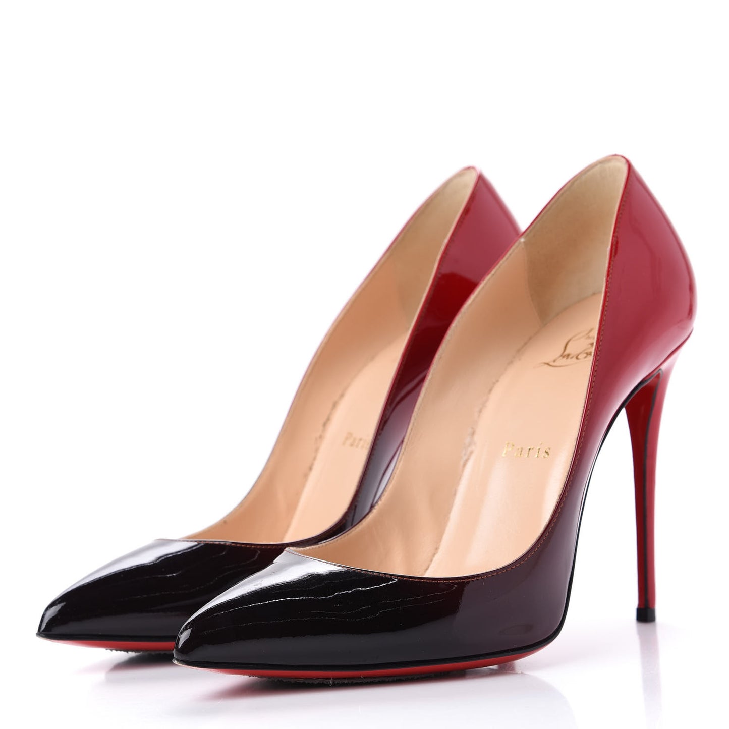 Patent Degrade Pigalle Follies 100 Pumps 38 Black Red