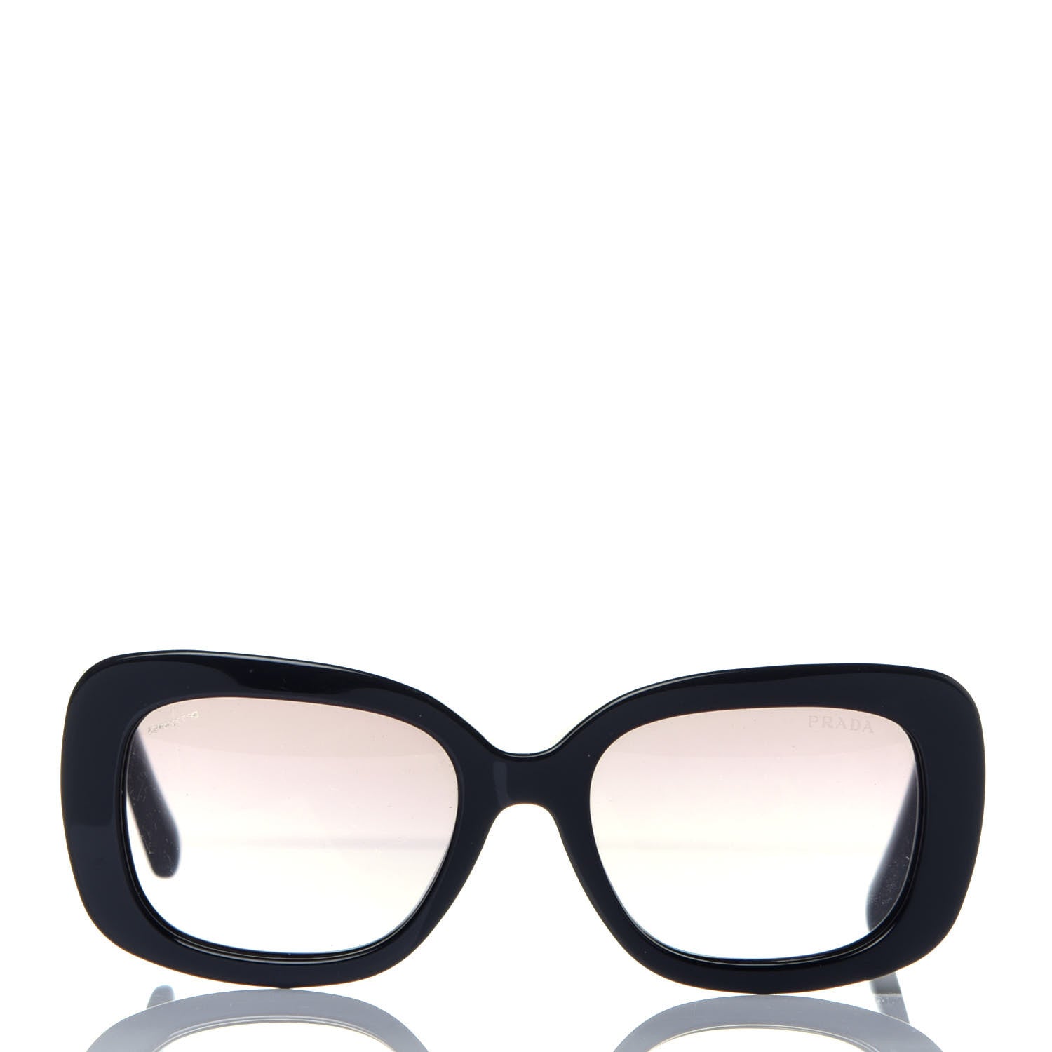 Prada Acetate Baroque Sunglasses SPR 27O Black 2 of 7