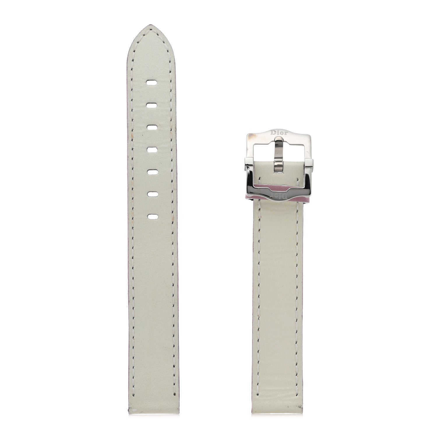 Christian Dior Stainless Steel Canvas 20mm Malice Quartz Watch White 5 of 5