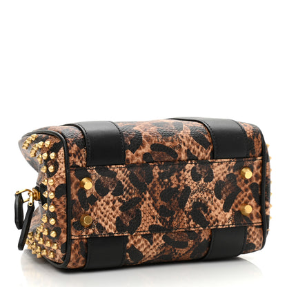 MCM Leopard Print Studded Mini Keana Boston 4 of 8