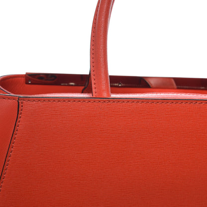 Fendi Vitello Elite Regular 2Jours Tote Papavero 11 of 15