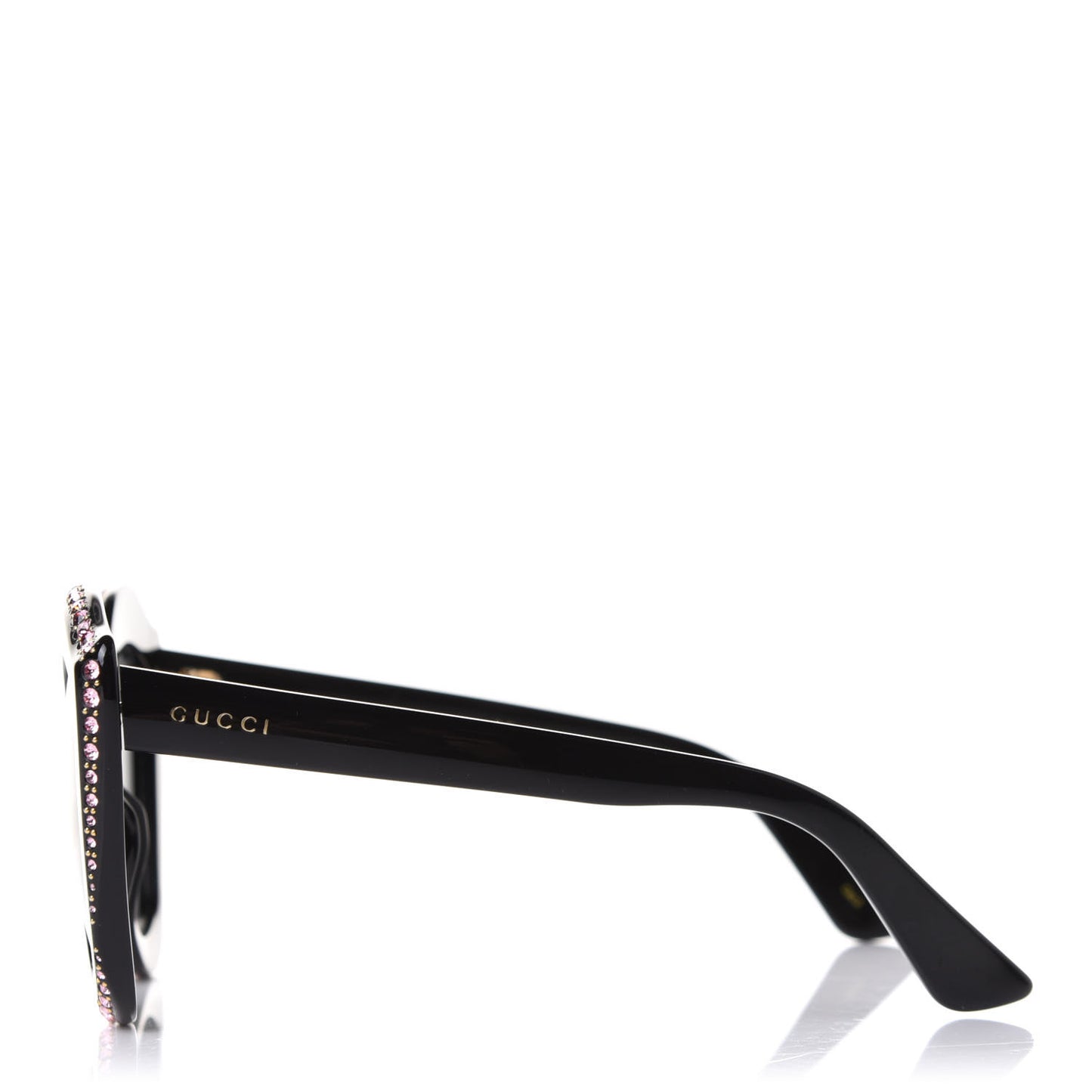 Crystal Cat Eye Sunglasses GG0118S Black
