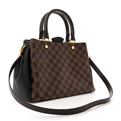 Louis Vuitton Damier Ebene Cuir Taurillon Brittany Black 3 of 12