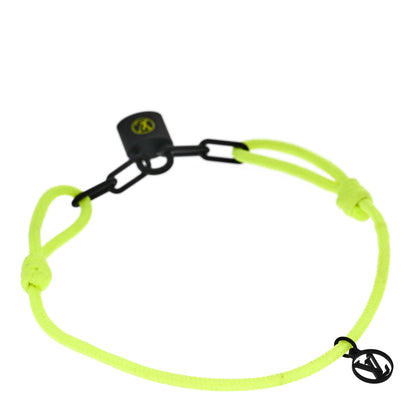 Louis Vuitton Polyester Titanium Lockit Cord Bracelet Neon Yellow 2 of 3