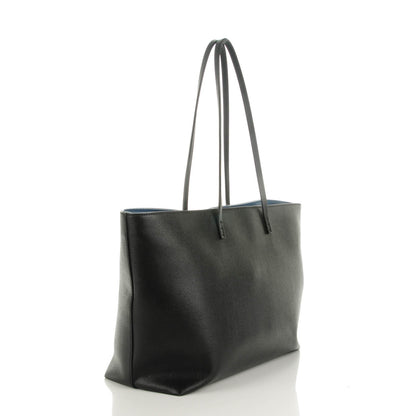 Fendi Vitello Elite Cuoio Monster Buggies Medium Roll Tote Black Multicolor Blue Cobalto 3 of 8
