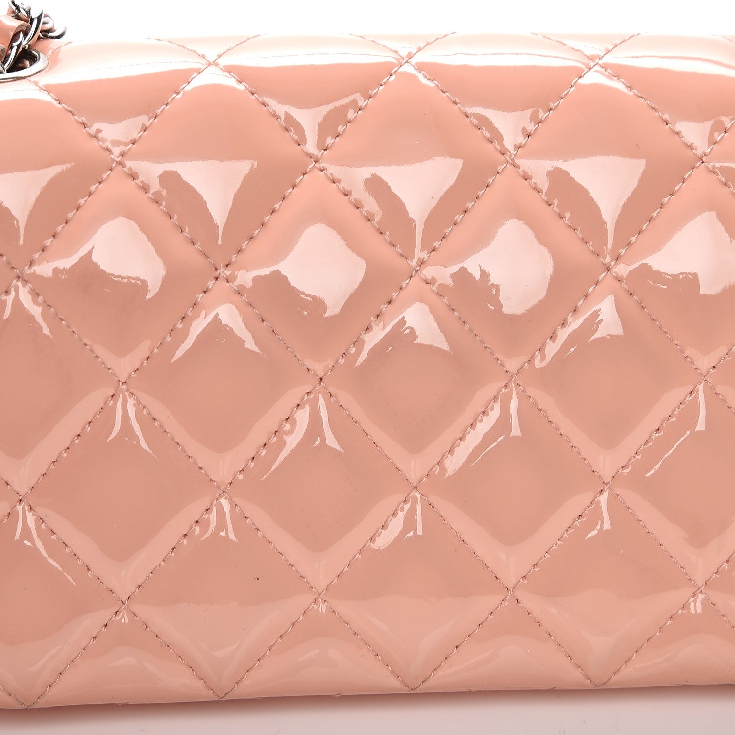 Chanel Patent Quilted Extra Mini Flap Pink 10 of 10