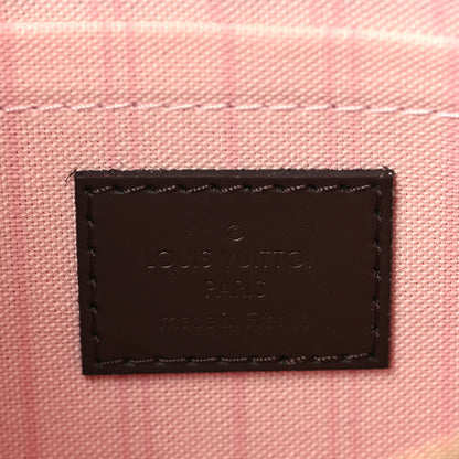Louis Vuitton Damier Ebene Neverfull MM GM Pochette Rose Ballerine 5 of 7