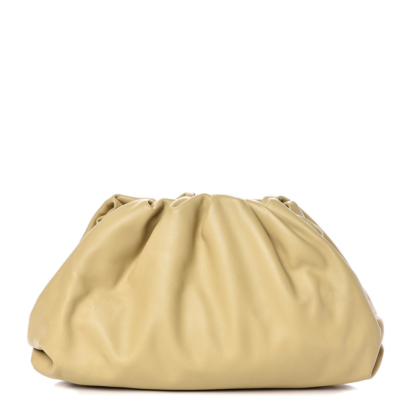 Smooth Butter Calf The Pouch Oversized Clutch Tapioca