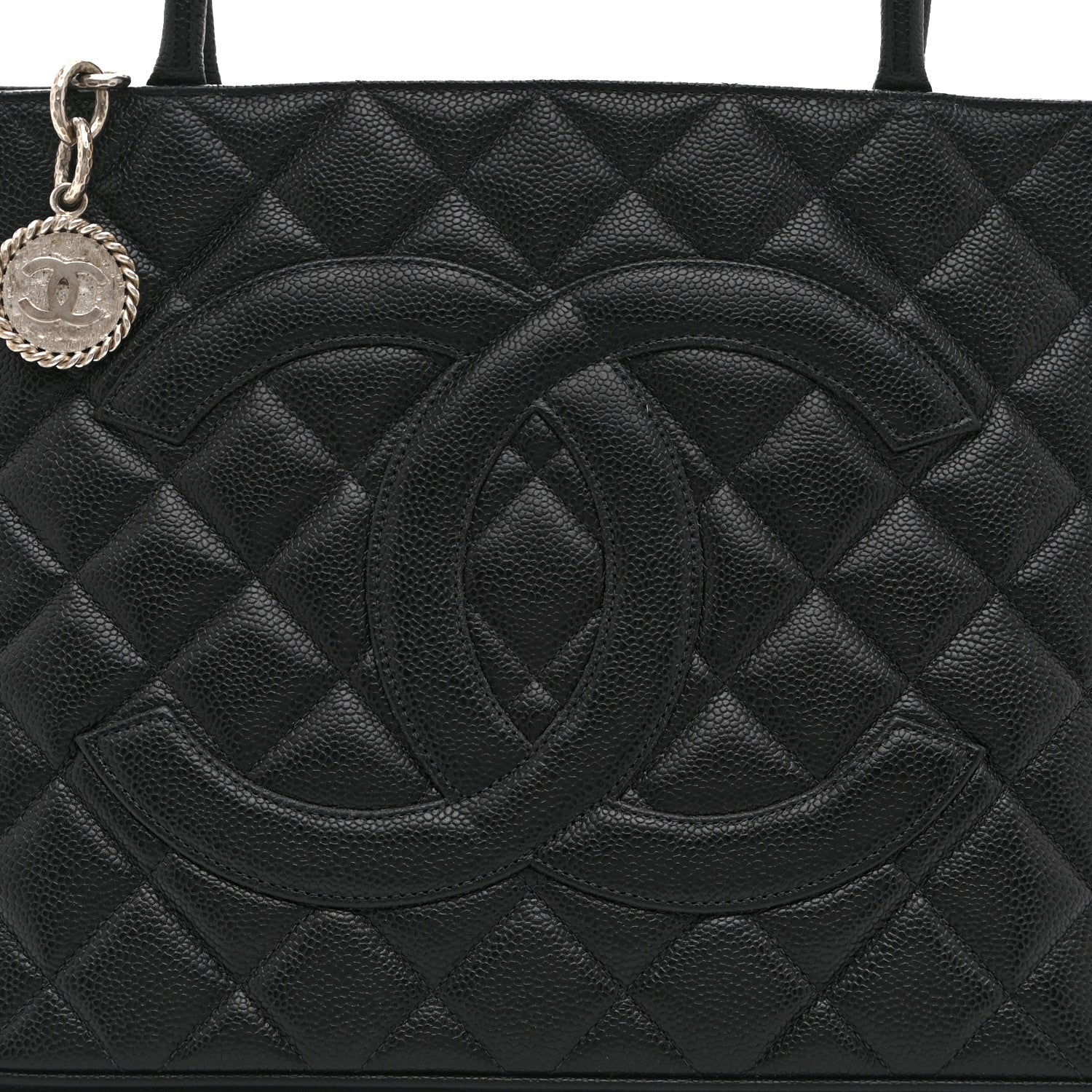 Chanel Caviar Quilted Medallion Tote Black 8 of 10