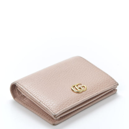 Gucci Dollar Calfskin GG Marmont Card Case Perfect Pink 3 of 11