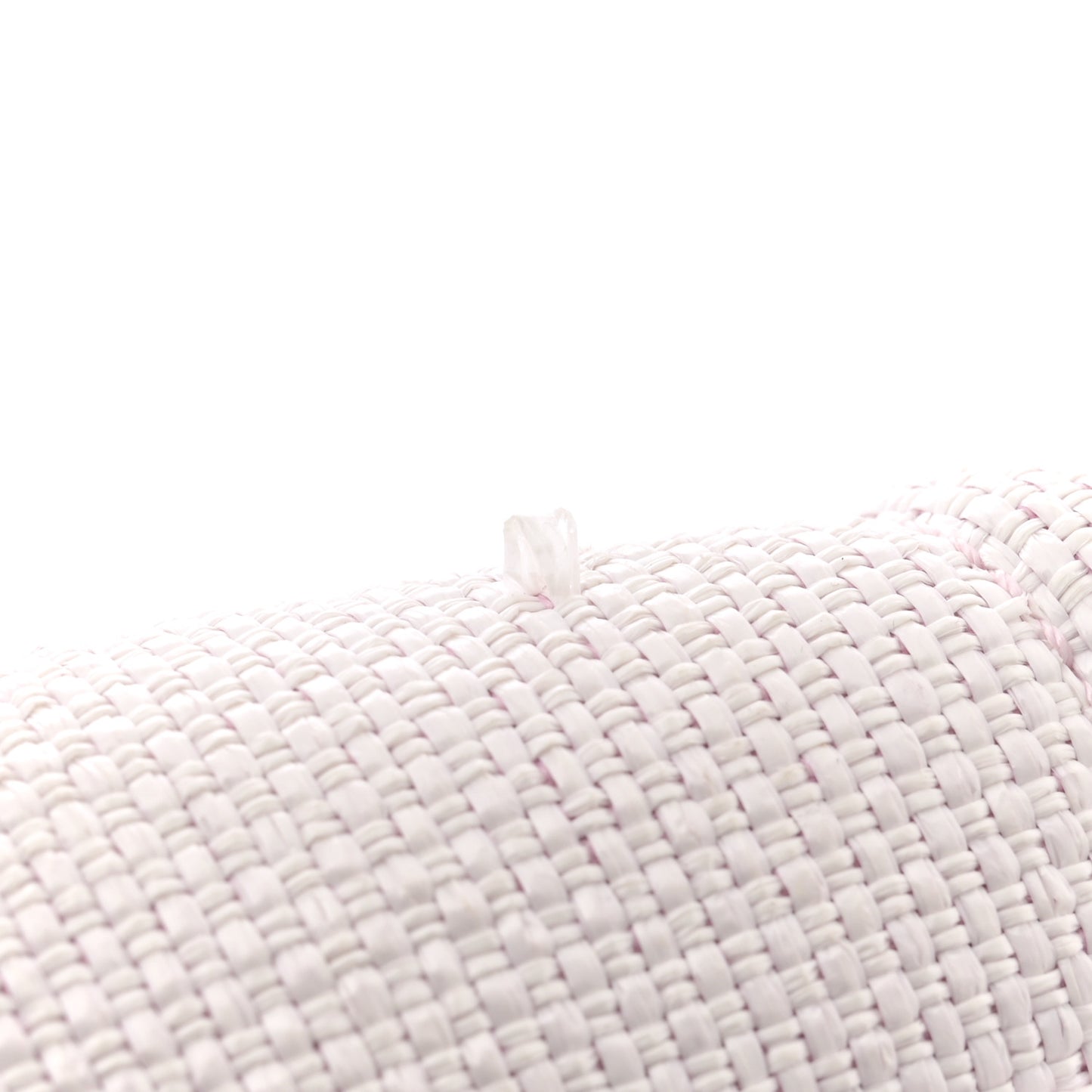 Woven Straw Raffia Small Deauville Tote Pink