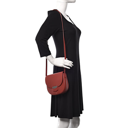 Celine Grained Calfskin Small Trotteur Rust 2 of 10